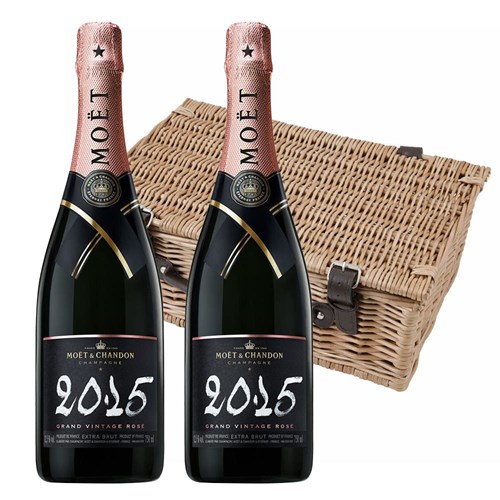 Moet & Chandon Vintage Rose 2015 Champagne 75cl Twin Hamper (2x75cl)